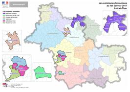 Communes nouvelles en Loir-et-Cher au 1er janvier 2017